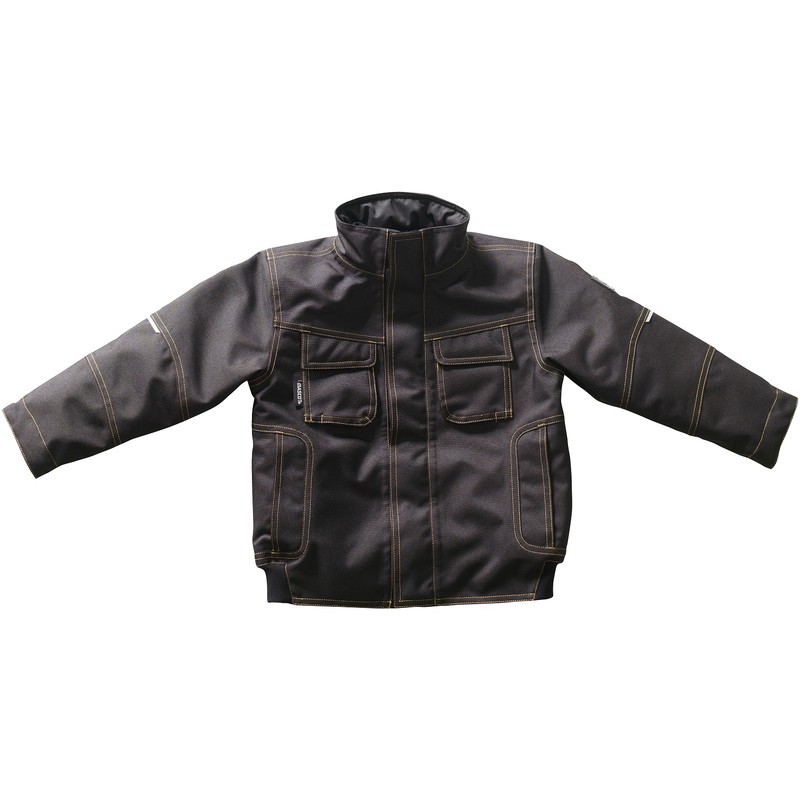 Gr.140 MASCOT-Workwear, Kinder-Pilotenjacke, Davis, MINI, 300 g/m², schwarz