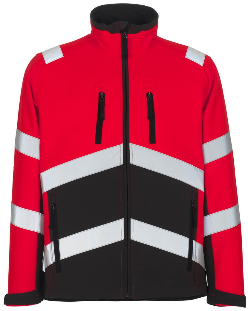 MASCOT-Workwear, Soft Shell Jacke, Antas,  360 g/m², rot/dunkelanthrazit