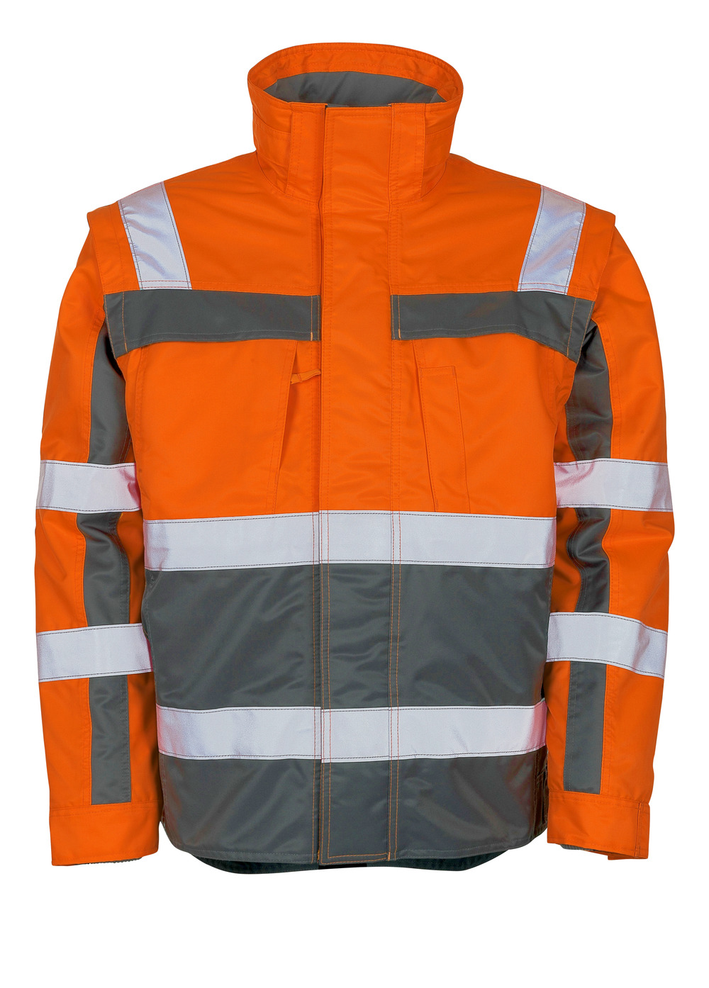 MASCOT-Workwear-Winter-Warn-Schutz-Piloten-Arbeits-Berufs-Jacke, LORETO, orange/anthrazit