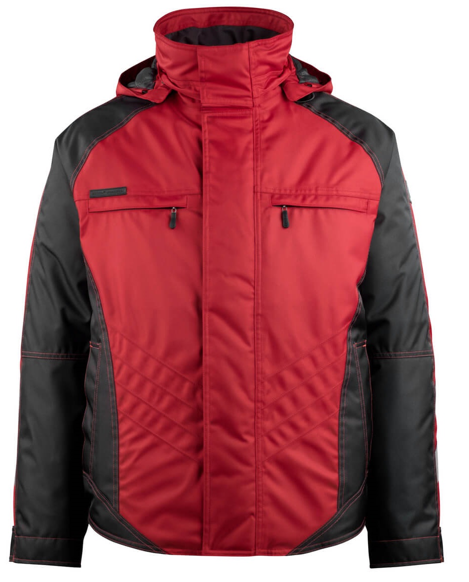 MASCOT-Kälteschutz, Winter-Pilotjacke, Frankfurt, UNIQUE, 255 g/m², rot/schwarz