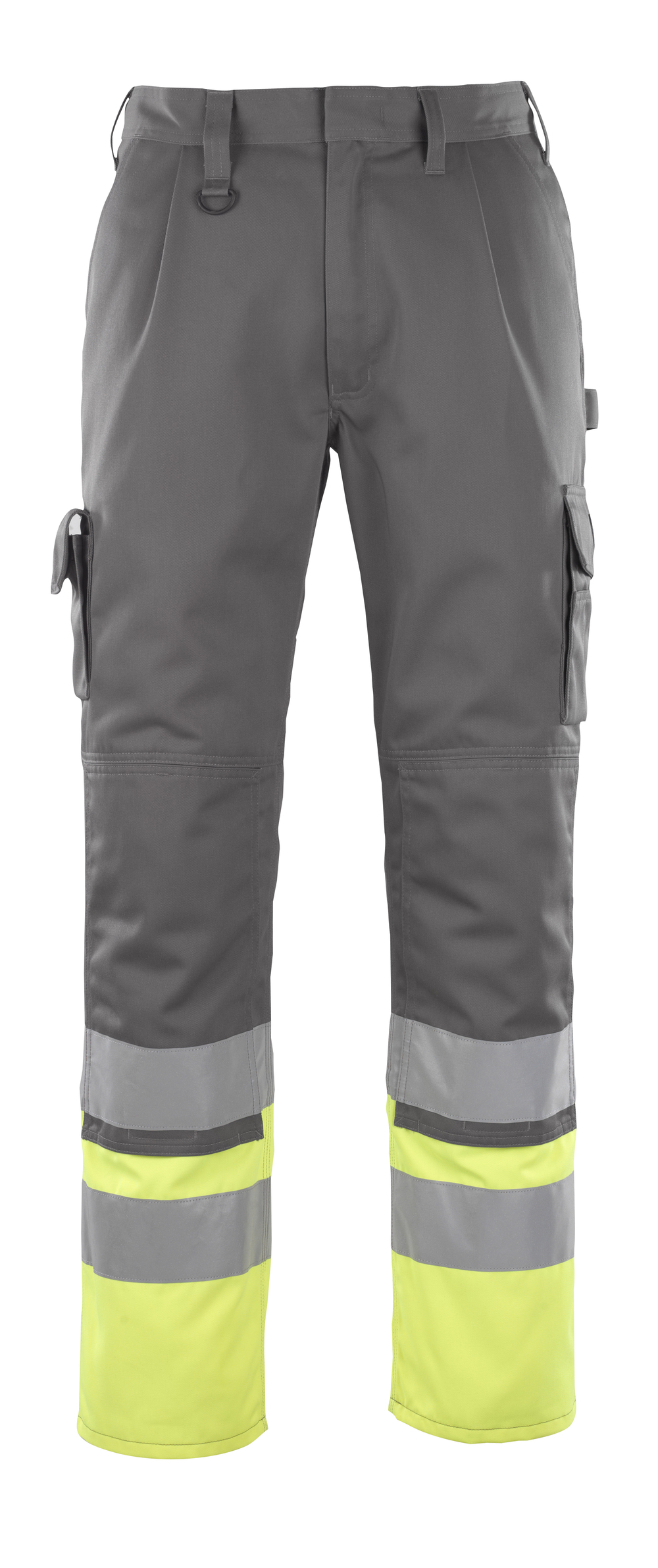 Gr.54 MASCOT-Workwear, Warnschutz-Bundhose, Patos, 90 cm, 310 g/m², anthrazit/gelb