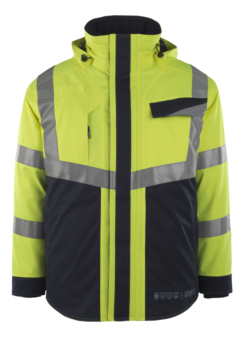 MASCOT-Workwear, Arbeitsjacke, Emmen,  310 g/m², gelb/schwarzblau
