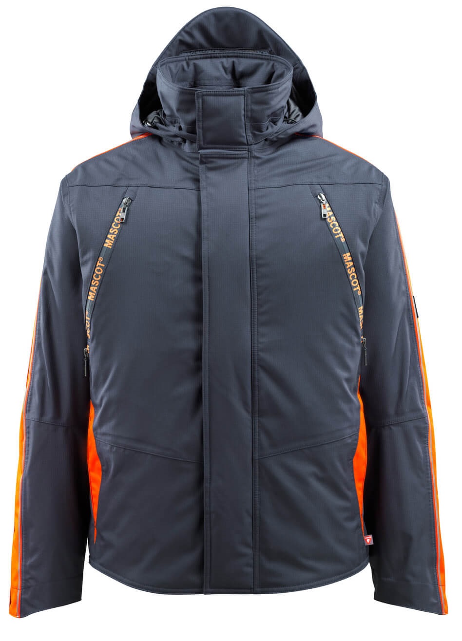MASCOT-Kälteschutz, Pilotenjacke, Tolosa, HARDWEAR, 250 g/m², schwarzblau/orange