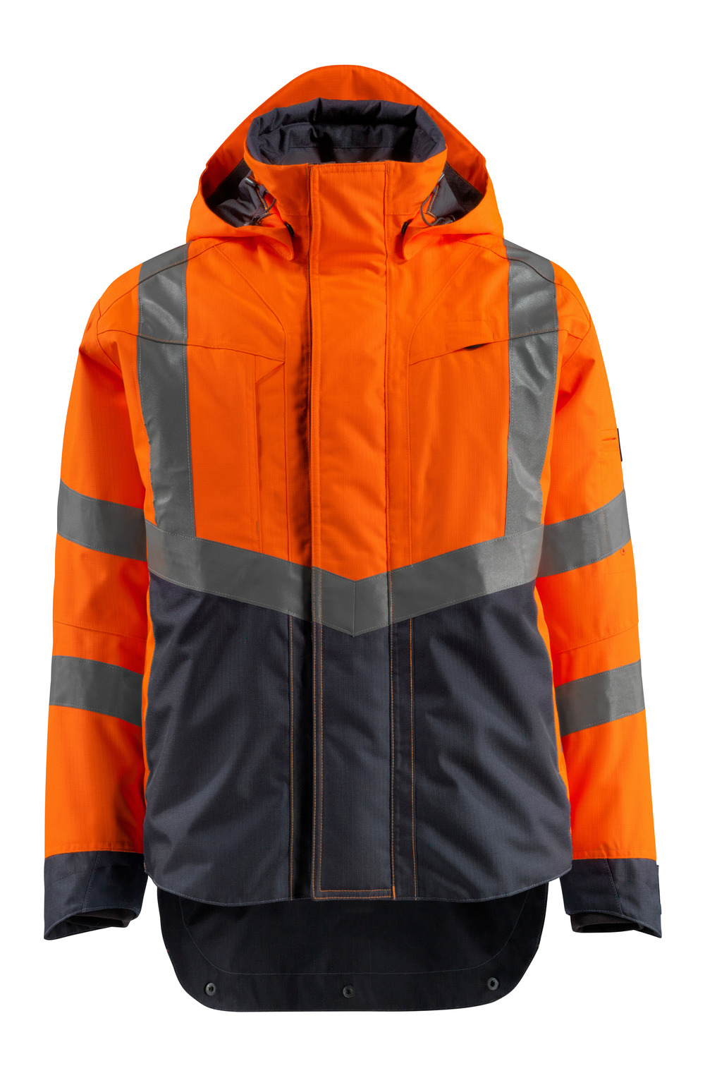 MASCOT-Warnschutz, Warn-Jacke, Harlow, Safe Supreme, 210 g/m², orange/schwarzblau