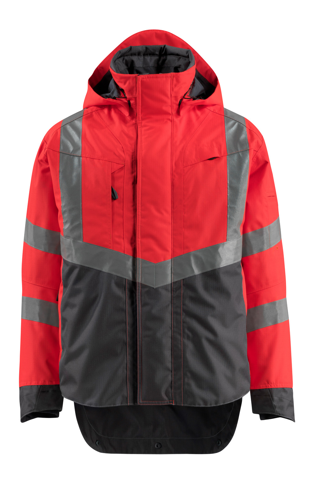 MASCOT-Warnschutz, Warn-Jacke, Harlow, Safe Supreme, 210 g/m², rot/dunkelanthrazit