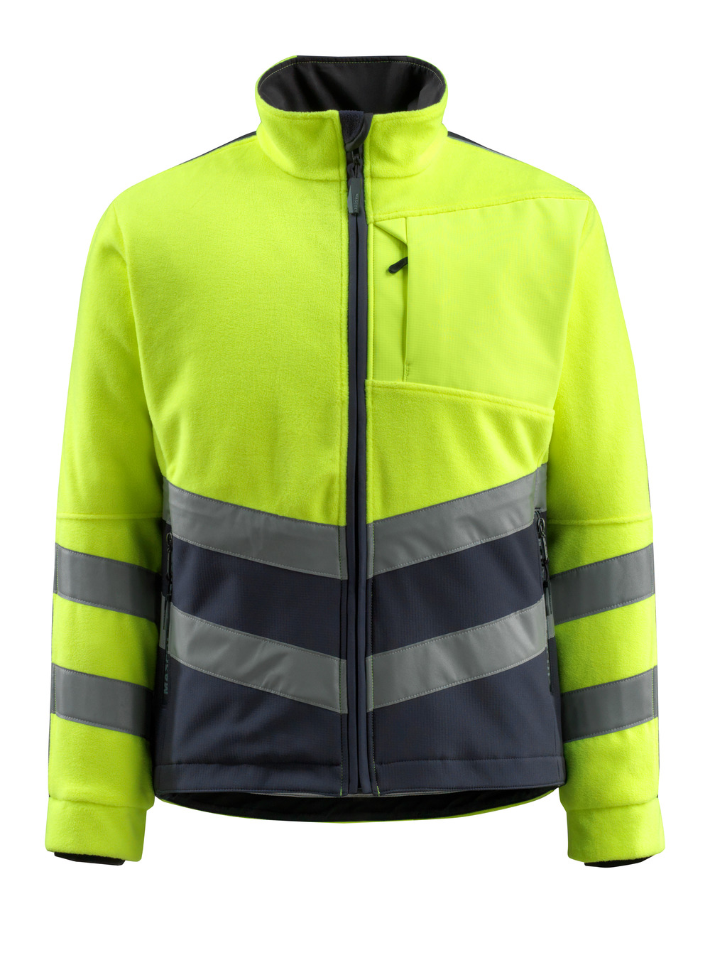 MASCOT-Warnschutz, Warn-Fleecejacke, Sheffield,  345 g/m², gelb/schwarzblau