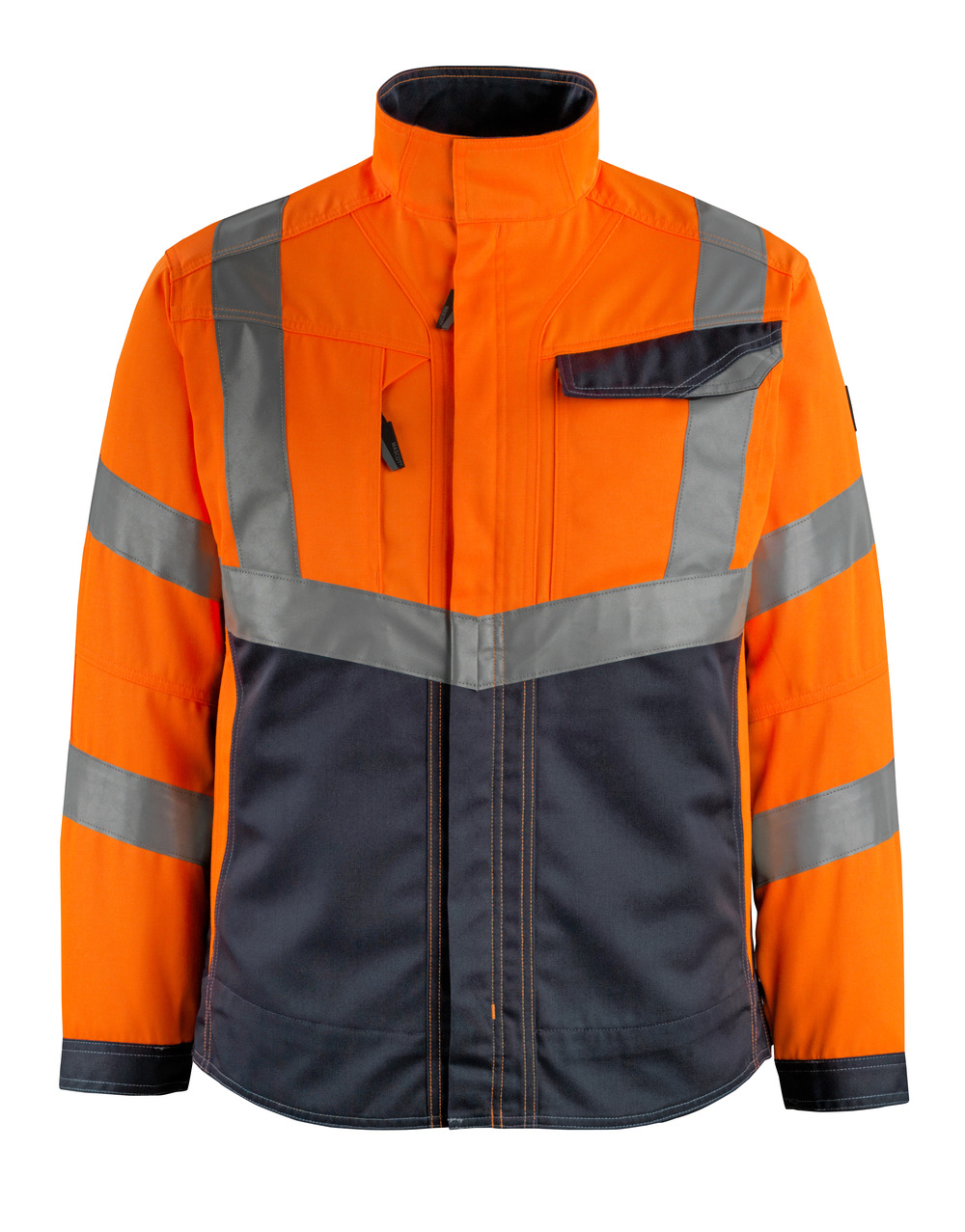 MASCOT-Warnschuz , Warn-Jacke, Oxford, 290 g/m², orange/schwarzblau