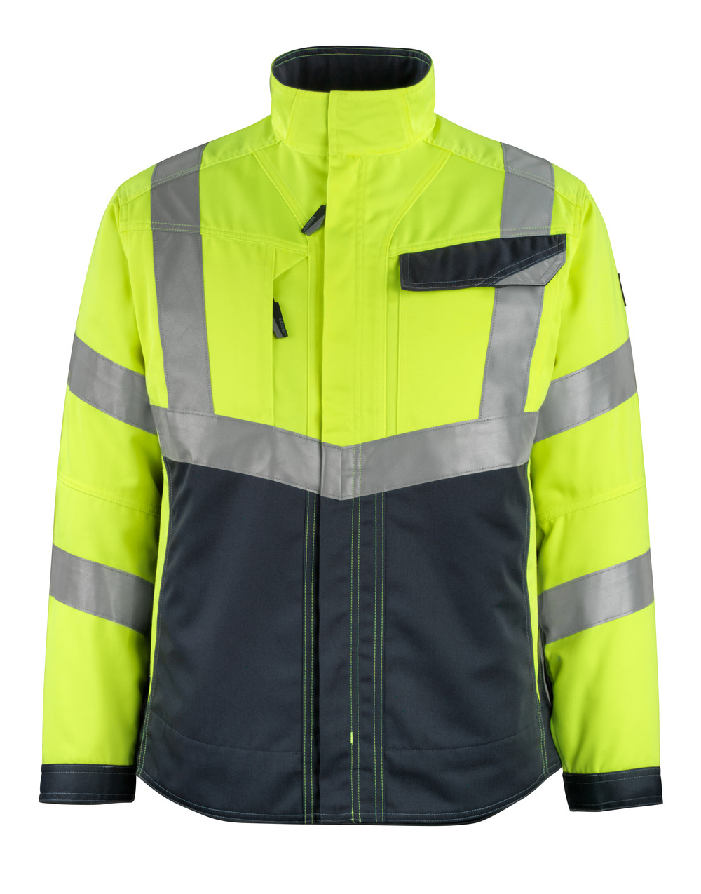 MASCOT-Warnschutz, Warn-Jacke, Oxford,  290 g/m², gelb/schwarzblau