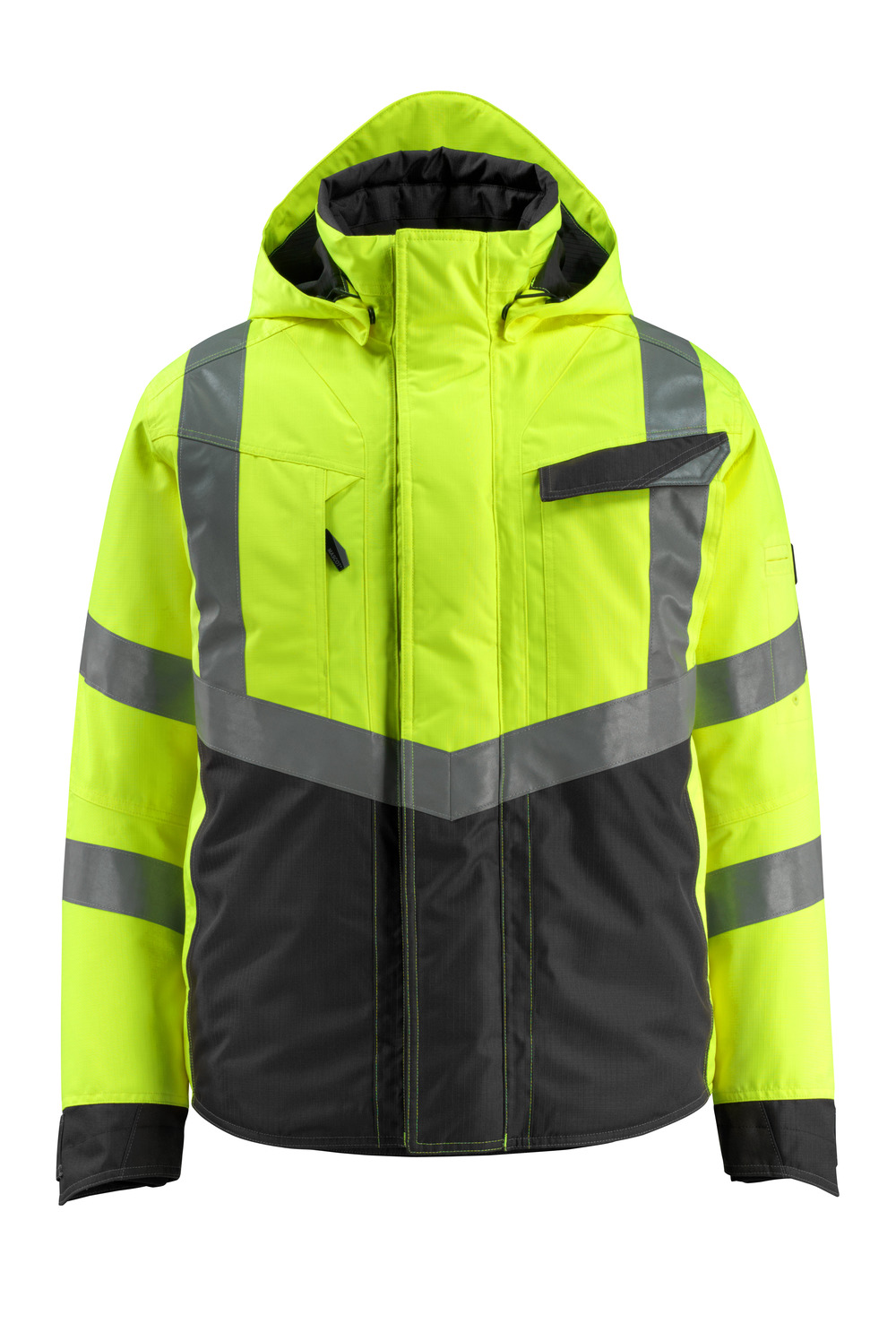 MASCOT-Warnschutz, Warn-Pilotenjacke, Hastings,  210 g/m², gelb/schwarz