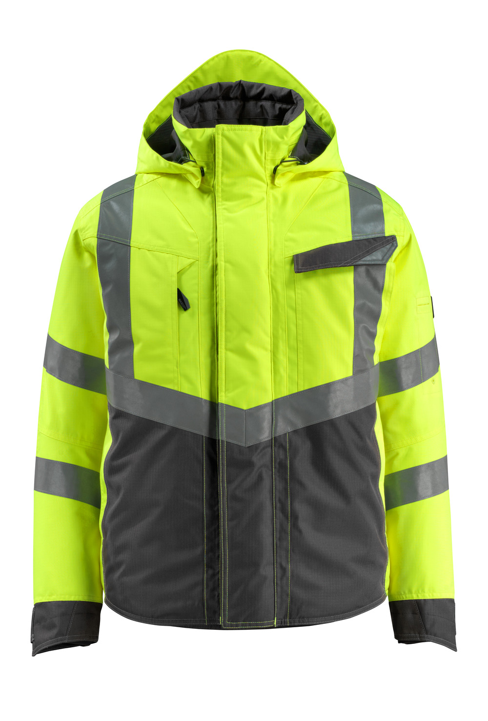 MASCOT-Warnschutz, Warn-Pilotenjacke, Hastings,  210 g/m², gelb/dunkelanthrazit