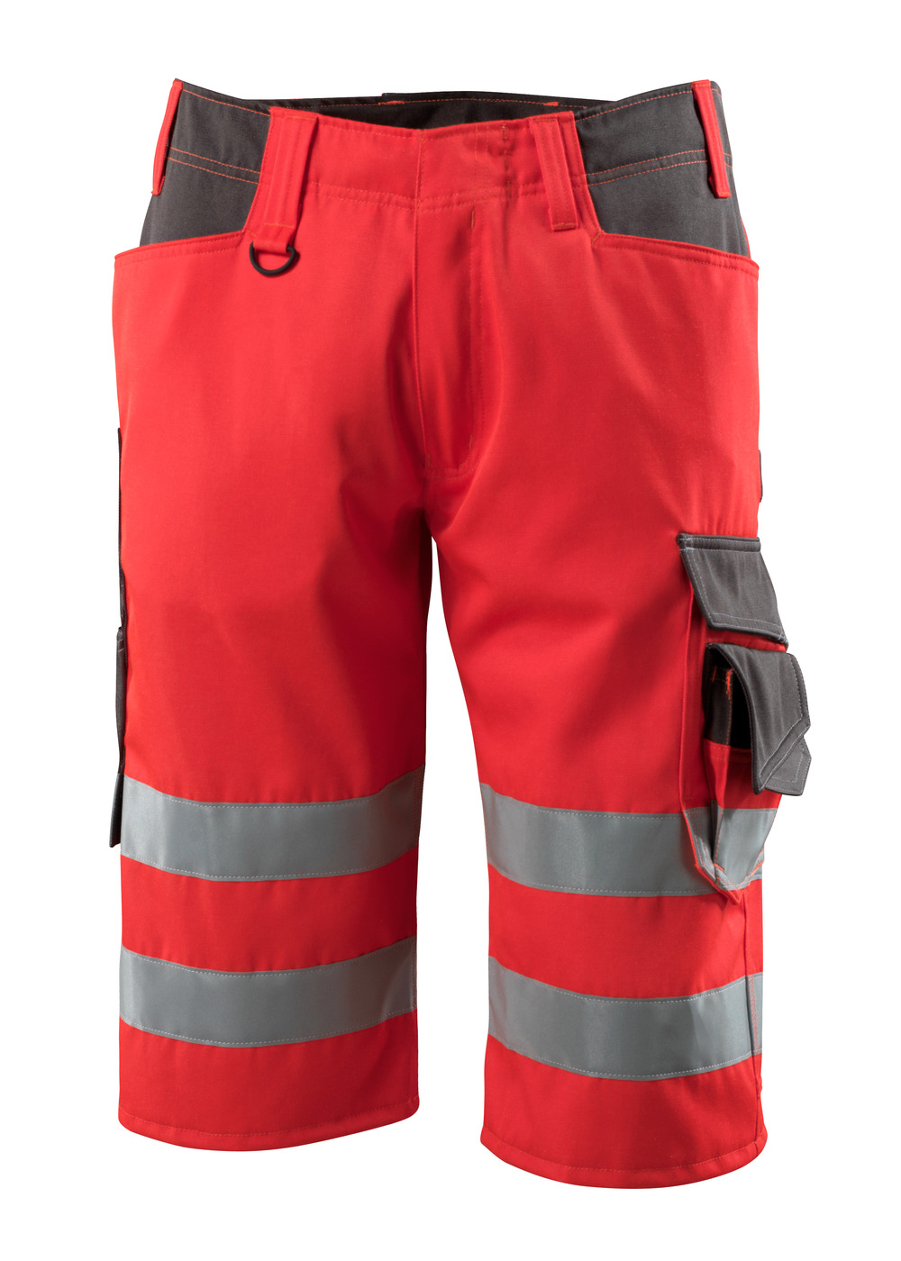 MASCOT-Warnschutz, Warn-Shorts, Luton,  290 g/m², rot/dunkelanthrazit