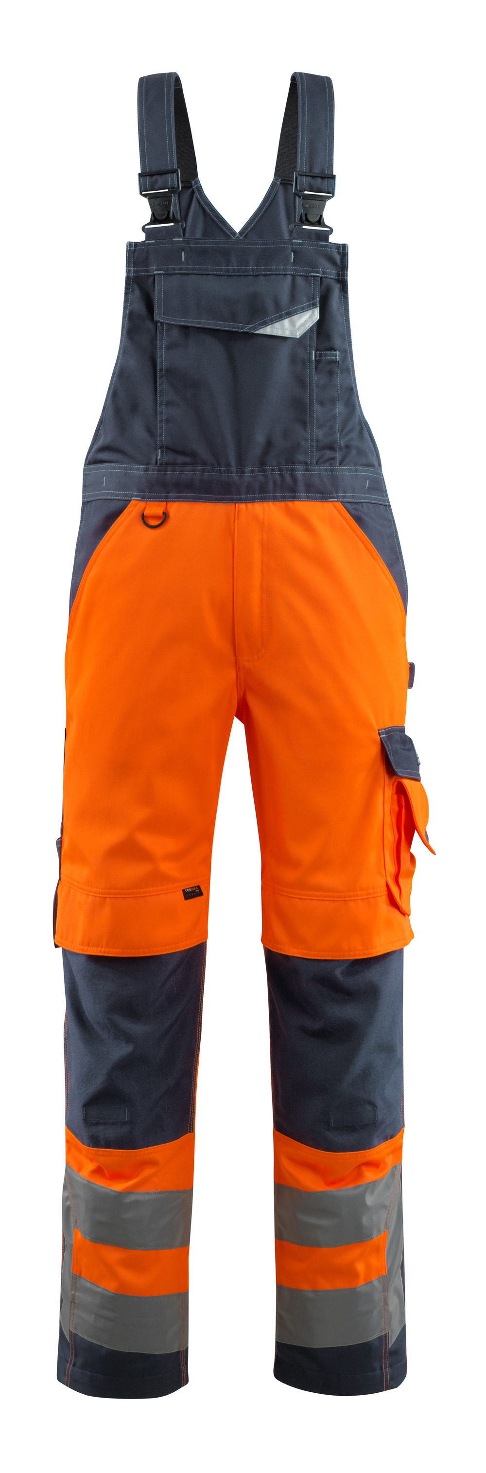 MASCOT-Warnschutz, Warn-Latzhose, Newcastle, 290 g/m², orange/schwarzblau