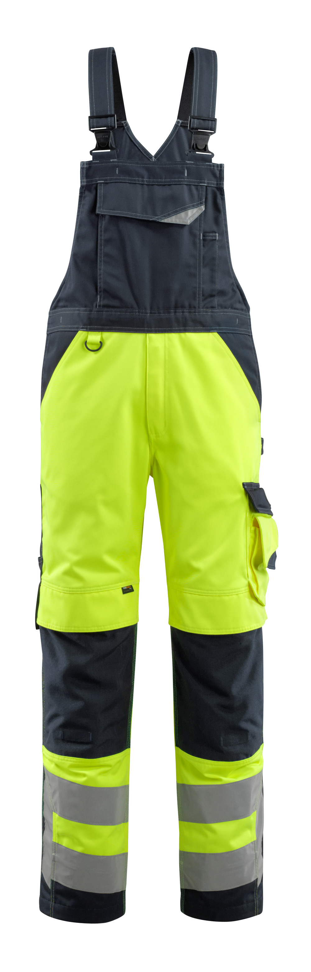 MASCOT-Warnschutz, Warn-Latzhose, Newcastle, 290 g/m², gelb/schwarzblau
