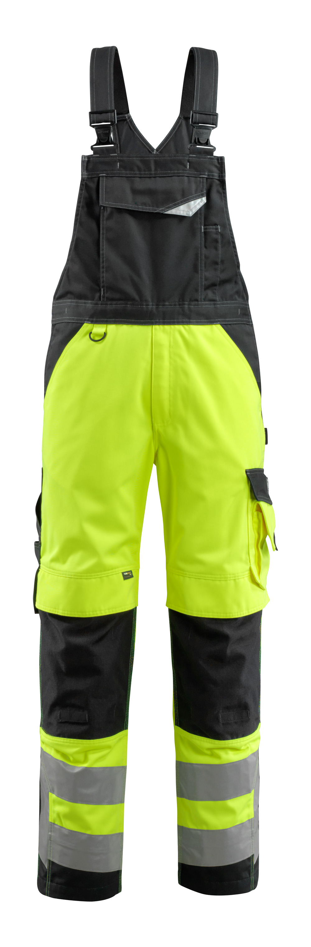 MASCOT-Warnschutz, Warn-Latzhose, Newcastle, 290 g/m², gelb/schwarz