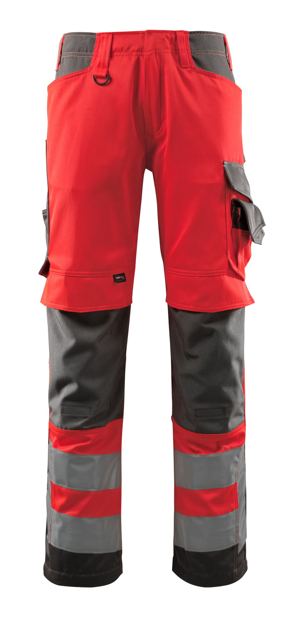 MASCOT-Warnschutz, Warn-Bund-Hose, Kendal, 290 g/m², rot/dunkelanthrazit