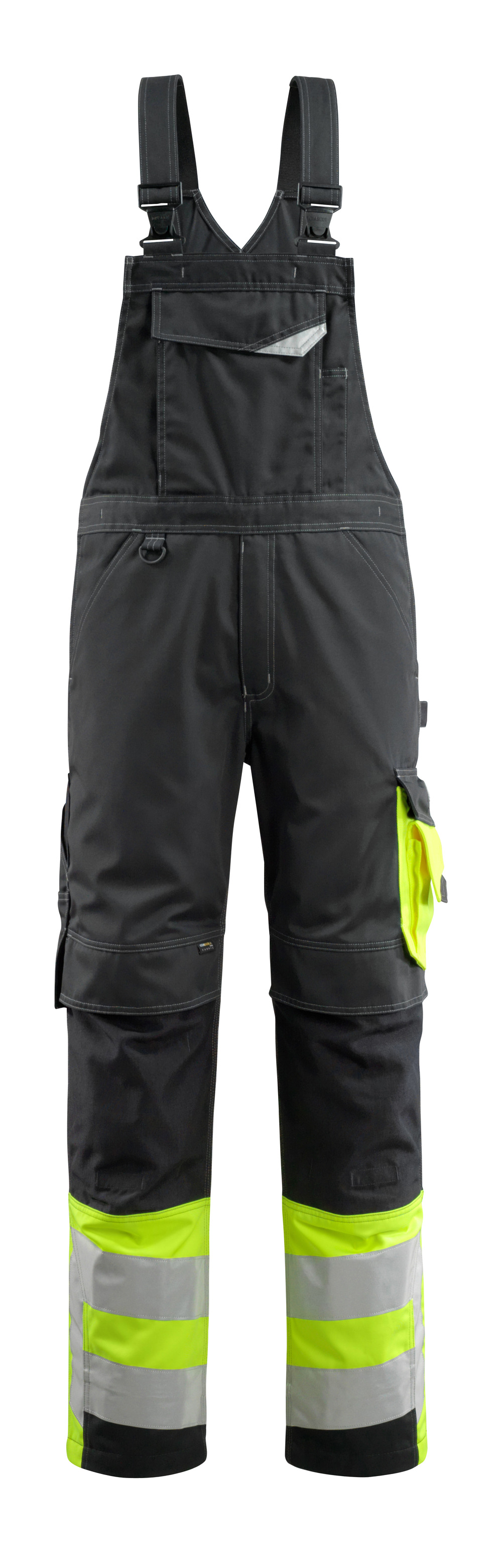 MASCOT-Warnschutzlatzhose, Sunderland, 290 g/m², schwarz/gelb