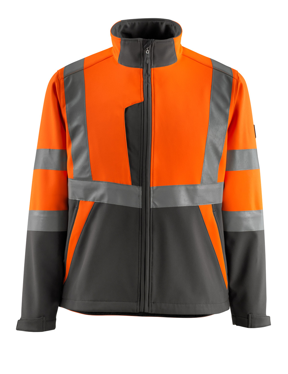 MASCOT-Warnschutz, Softshell-Warn-Jacke, Kiama,  280 g/m², orange/dunkelanthrazit