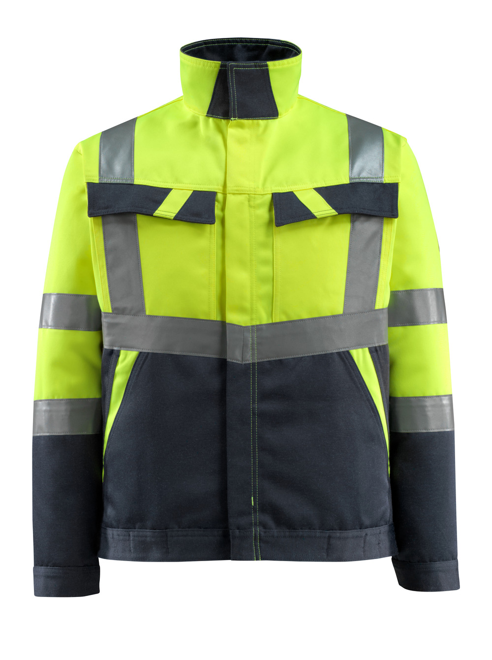 MASCOT-Warnschutz, Warn-Jacke, Forster,  285 g/m², gelb/schwarzblau