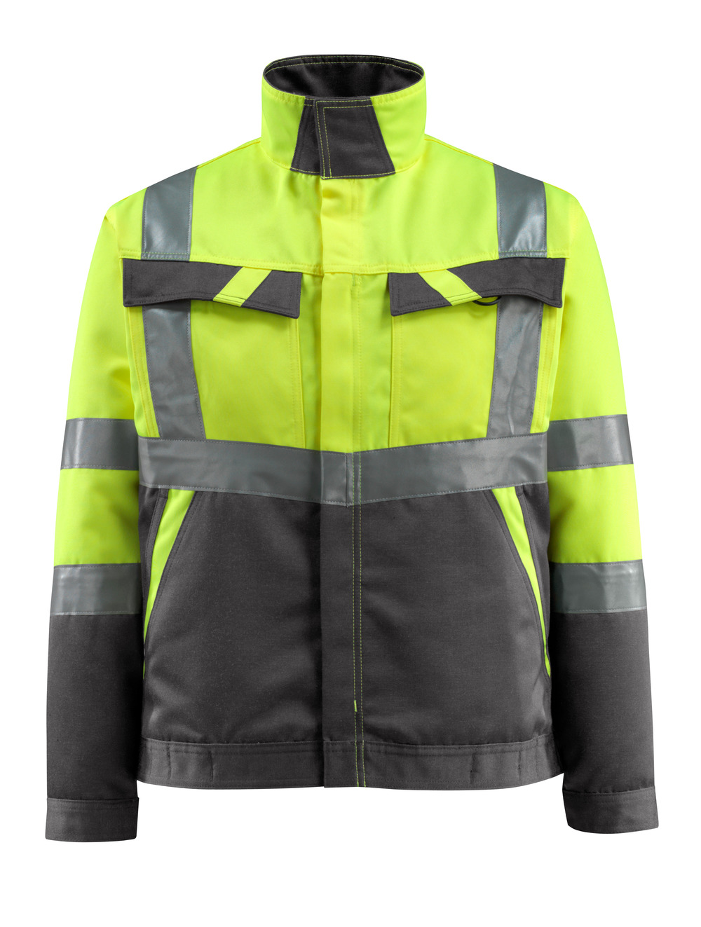 MASCOT-Warnschutz, Warn-Jacke, Forster,  285 g/m², gelb/dunkelanthrazit
