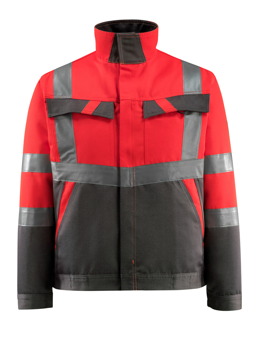 MASCOT-Warnschutz, Warn-Jacke, Forster,  285 g/m², rot/dunkelanthrazit