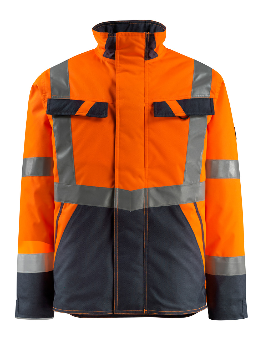 MASCOT-Warnschutz, Warn-Pilotenjacke, Penrith,  210 g/m², orange/schwarzblau