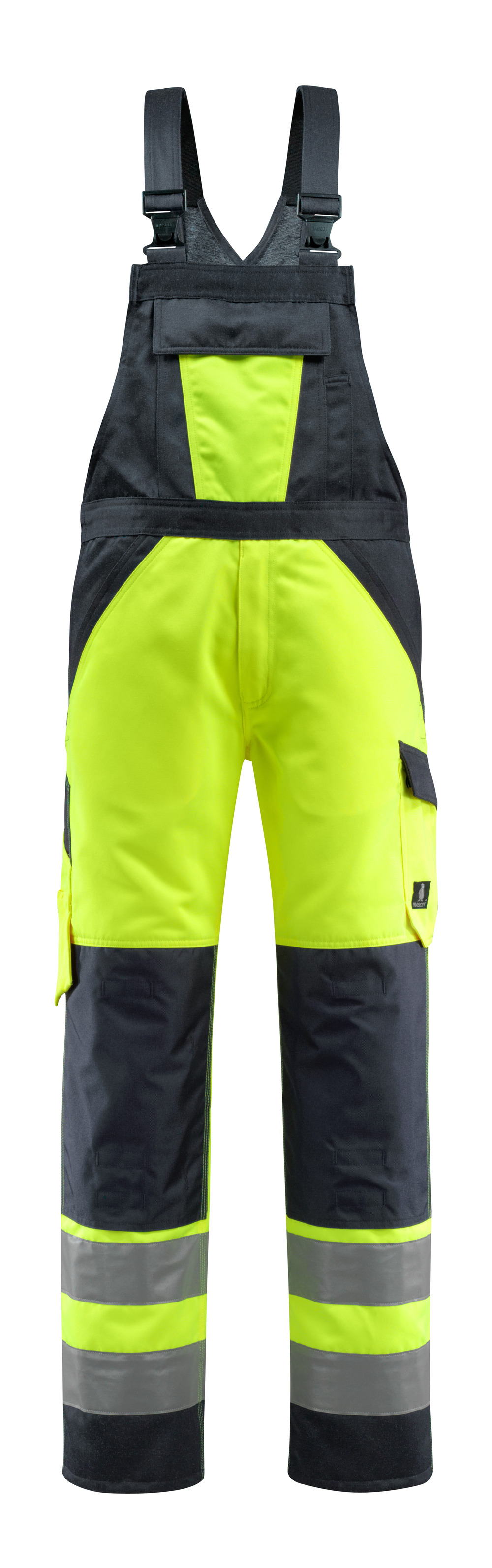 MASCOT-Warnschutz, Warn-Latzhose, Gosford, 285 g/m², gelb/schwarzblau