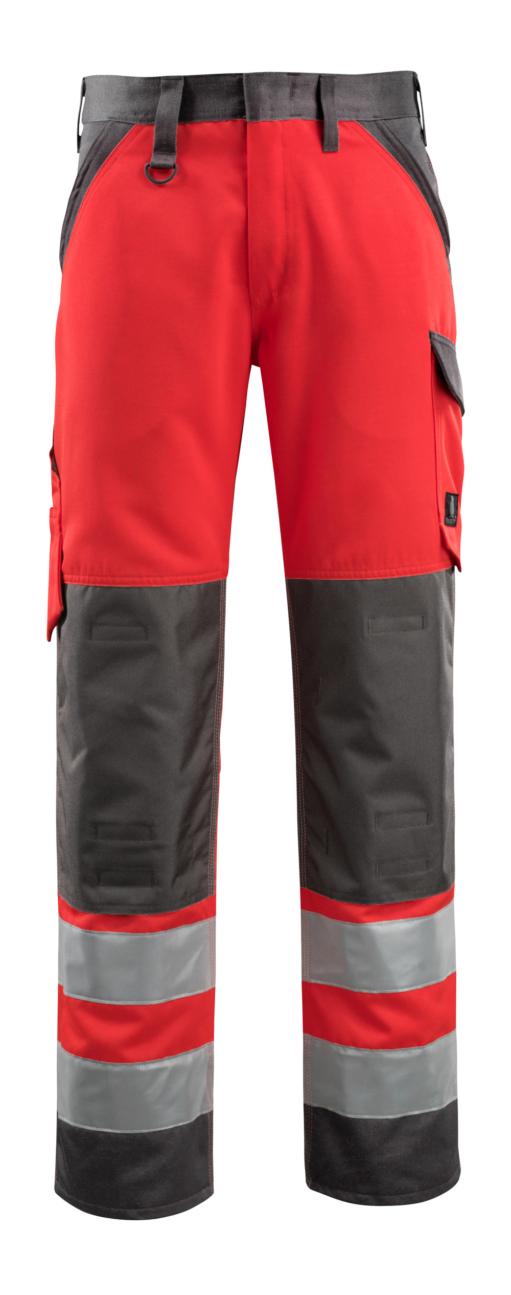 MASCOT-Warnschutz, Warn-Bund-Hose, Maitland, 285 g/m², rot/dunkelanthrazit