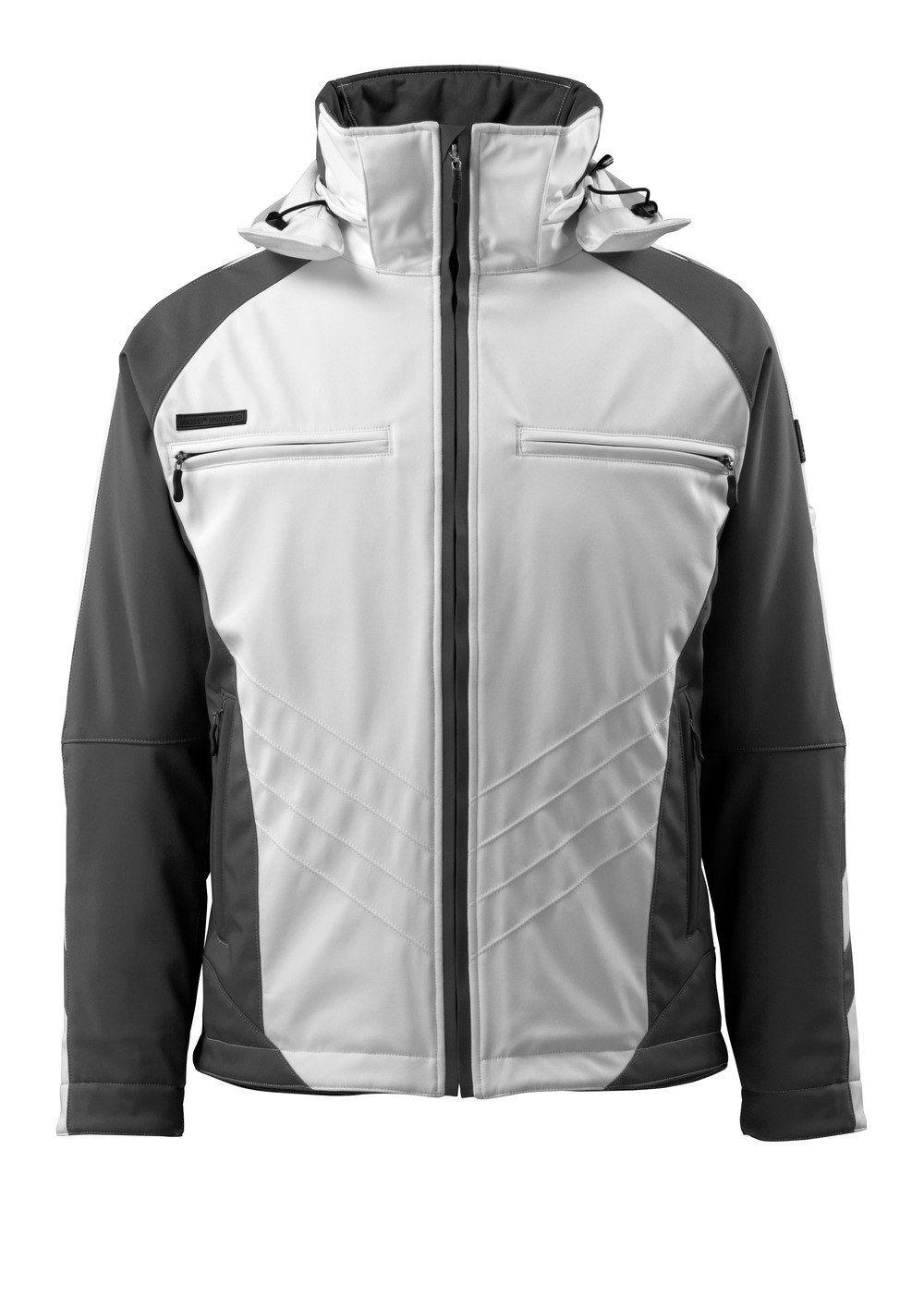 MASCOT-Kälteschutz, Soft Shell Jacke, Darmstadt,  305 g/m², weiß/dunkelanthrazit