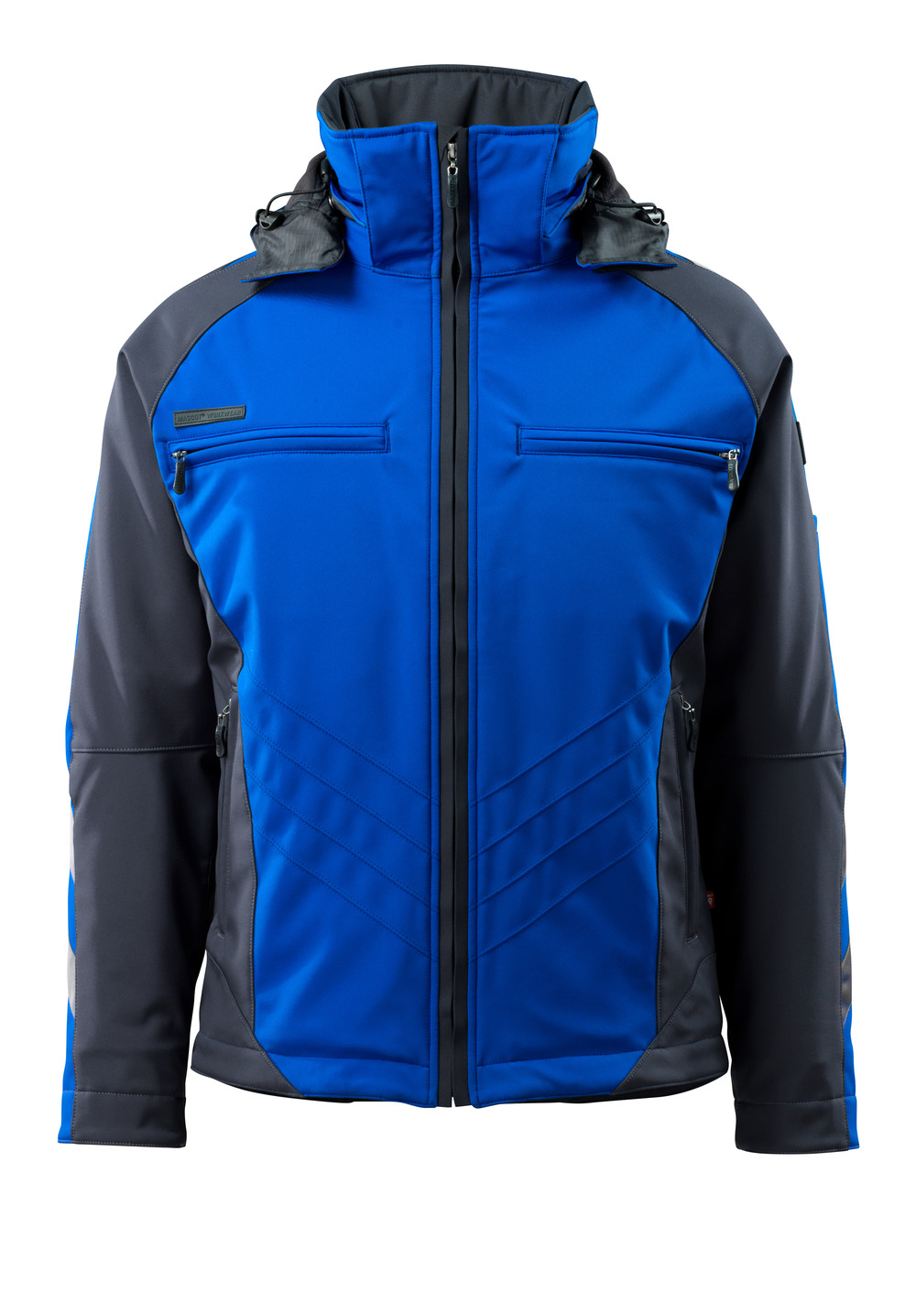 MASCOT-Kälteschutz, Soft Shell Jacke, Darmstadt, 305 g/m², kornblau/schwarzblau