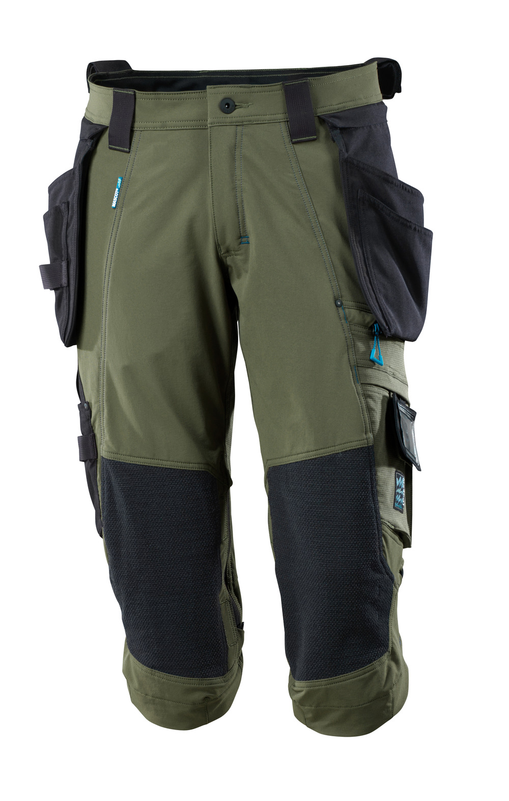 Gr.50 MASCOT-Dreiviertel-Hose, 240 g/m², moosgrün