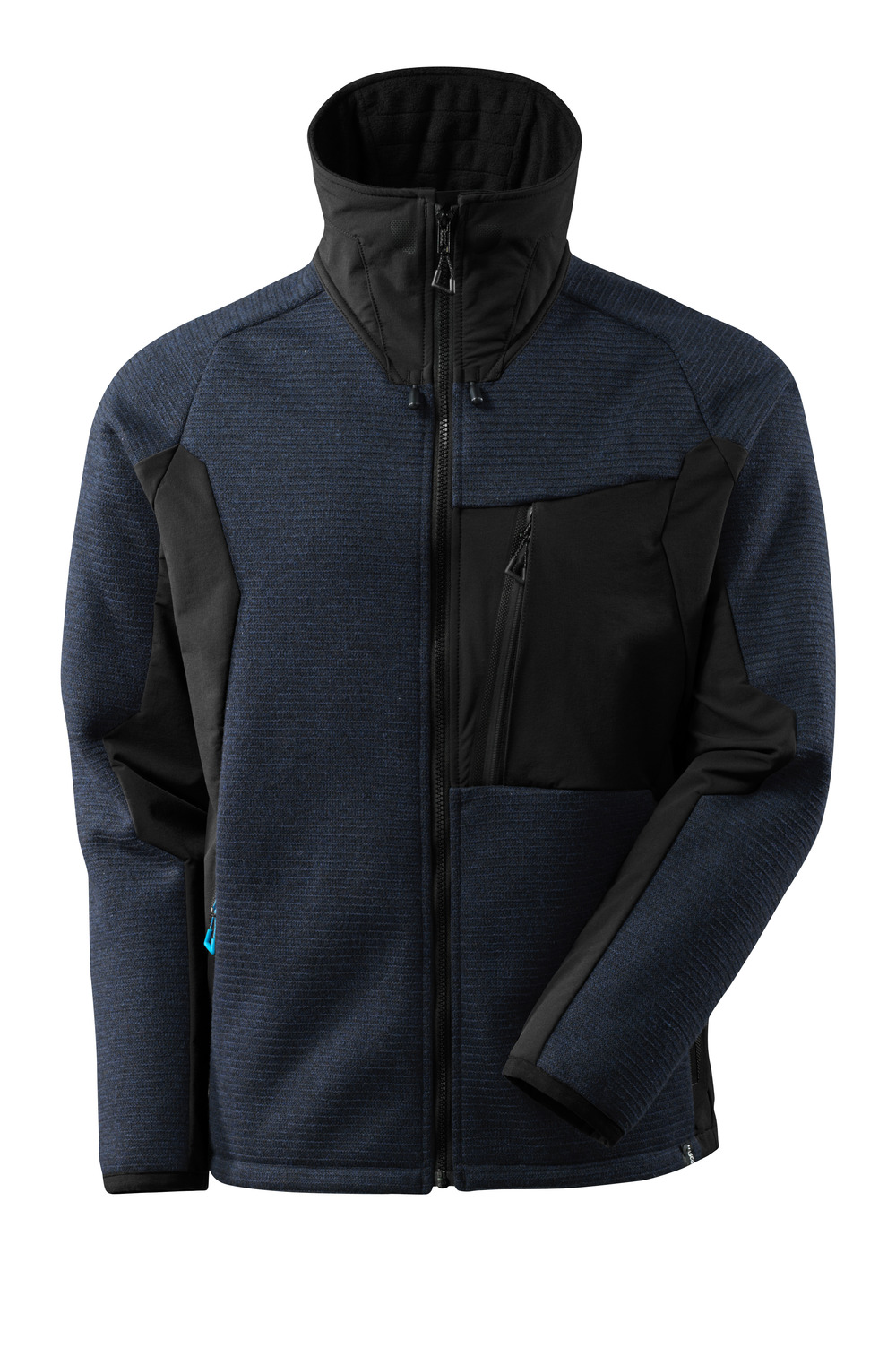 MASCOT-Kälteschutz, Strickjacke, mit Membran, 460 g/m², schwarzblau/schwarz