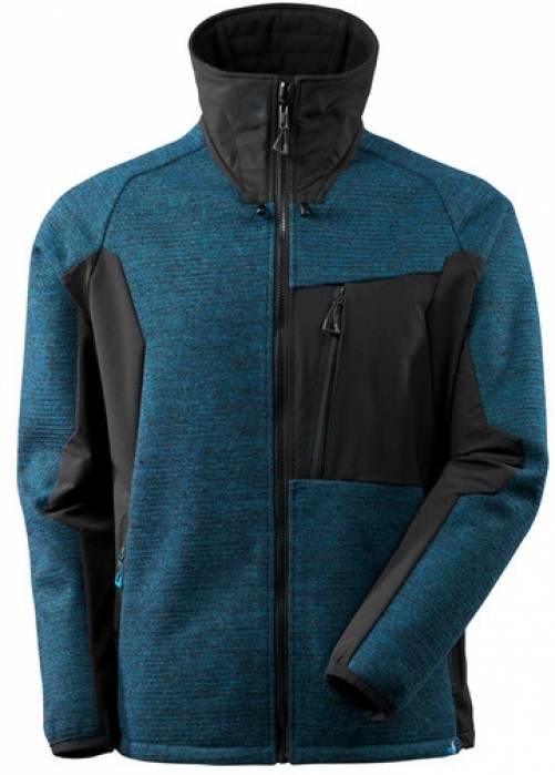 MASCOT-Kälteschutz, Strickjacke, mit Membran, 460 g/m², dunkelpetroleum/schwarz