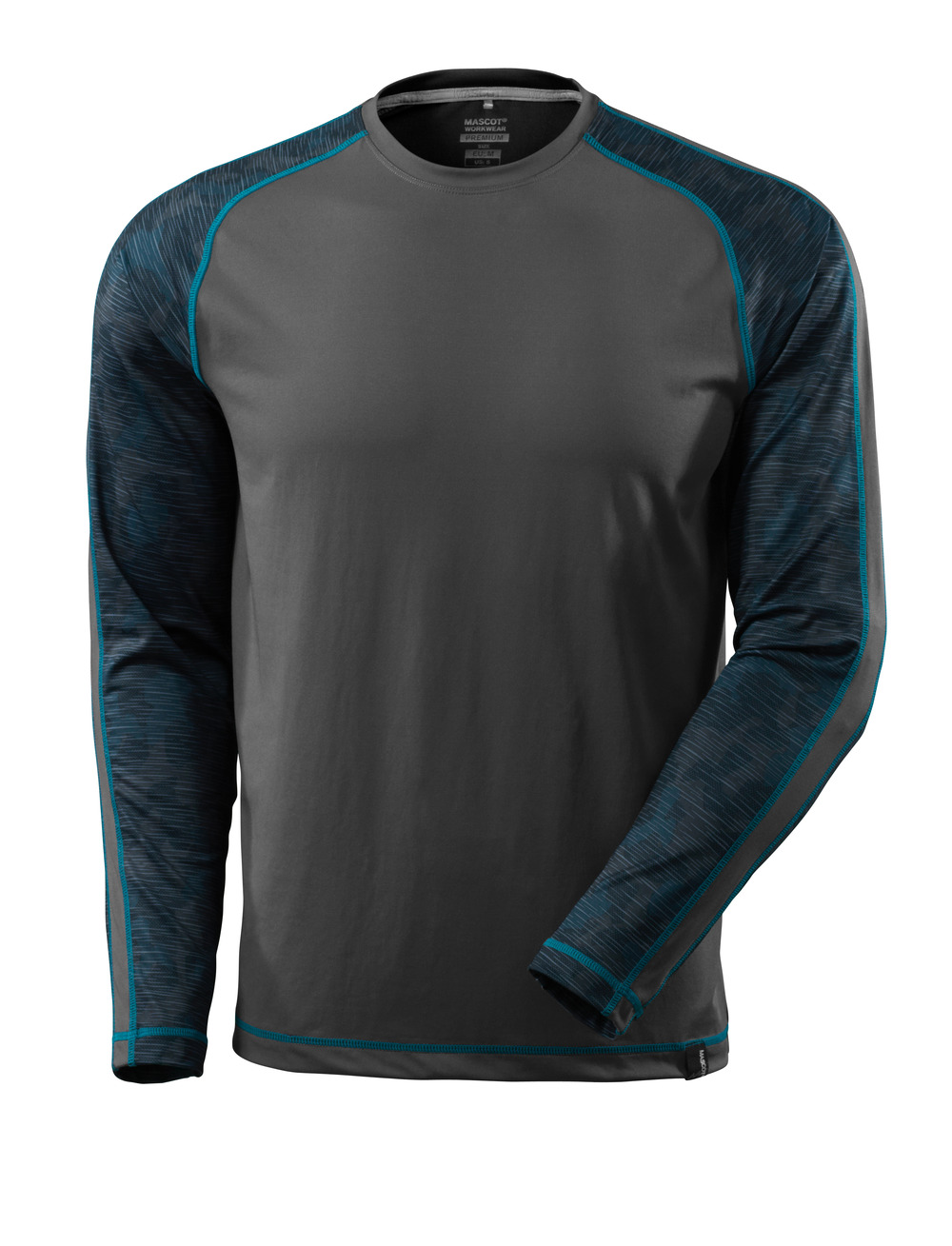 Gr.M MASCOT-T-Shirt, langarm, 160 g/m², dunkelanthrazit