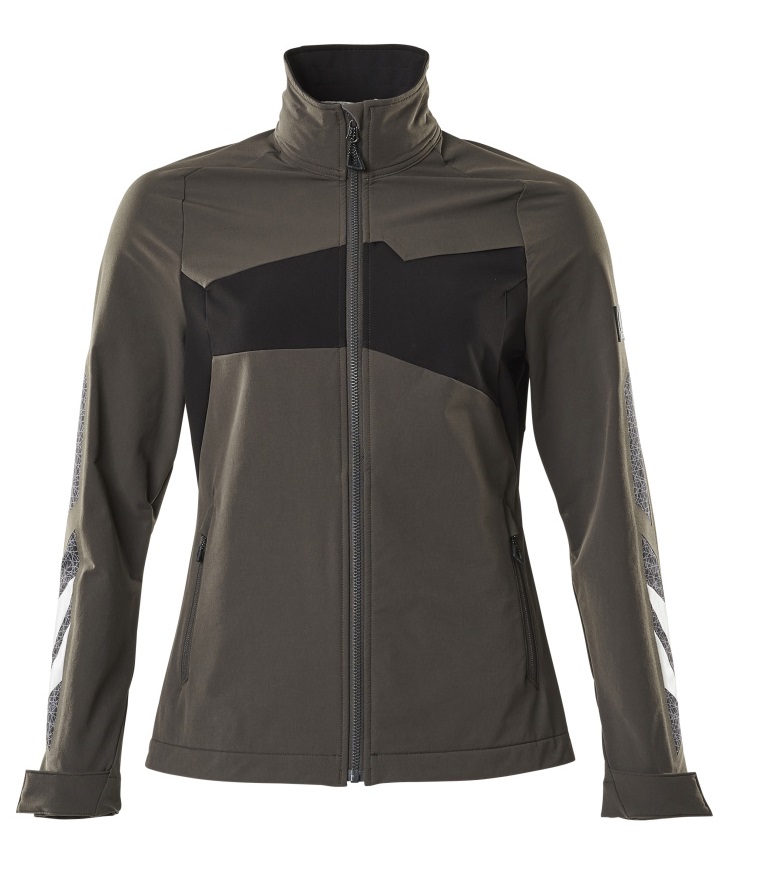 MASCOT-Kälteschutz, Damen-Softshell-Arbeitsjacke, 260 g/m², dunkelanthrazit/schwarz