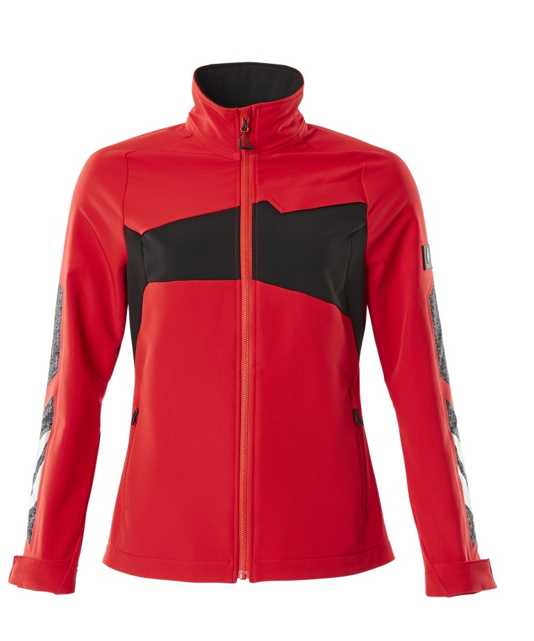 MASCOT-Kälteschutz, Damen-Softshell-Arbeitsjacke, 260 g/m², verkehrsrot/schwarz