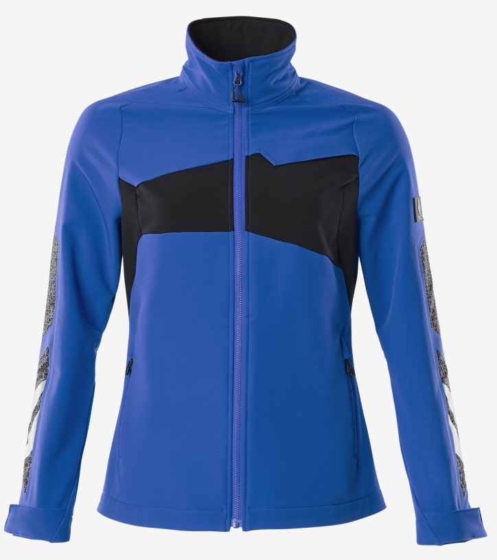 MASCOT-Kälteschutz, Damen-Softshell-Arbeitsjacke, 260 g/m², azurblau/schwarzblau