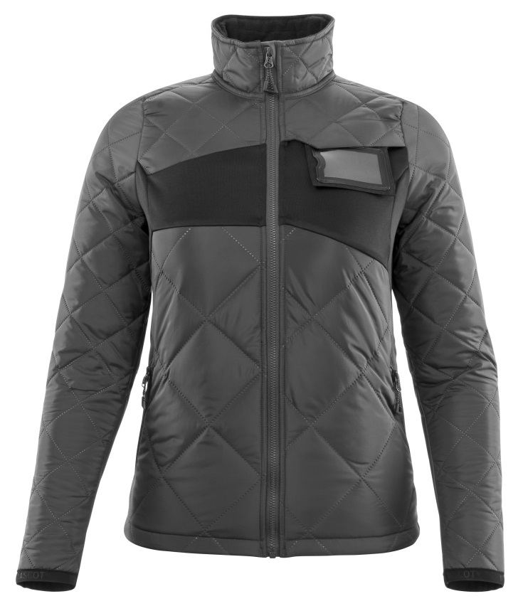MASCOT-Kälteschutz, Damen Winterjacke, 260 g/m², dunkelanthrazit/schwarz