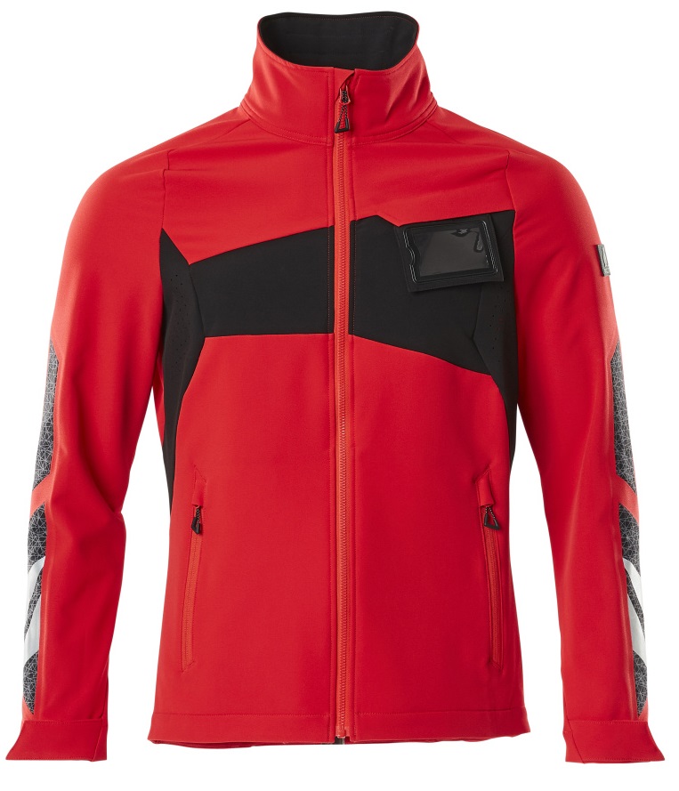 MASCOT-Kälteschutz, Softshell-Arbeitsjacke, 260 g/m², verkehrsrot/schwarz