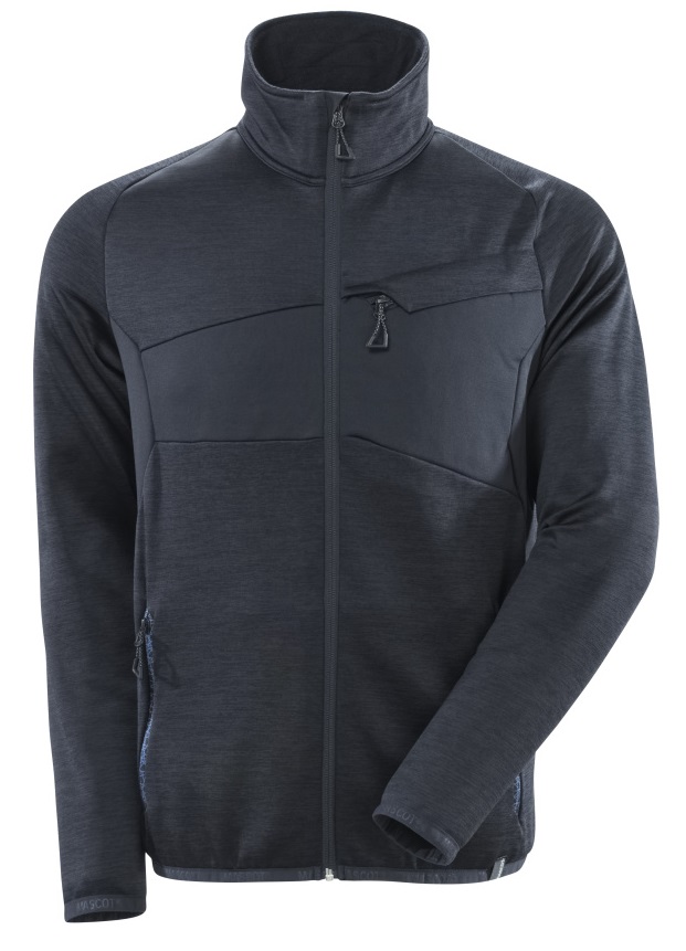 MASCOT-Kälteschutz, Fleecepullover mit Reißverschluss, 260 g/m², schwarzblau