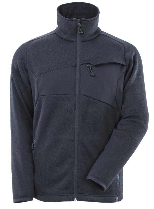 MASCOT-Kälteschutz, Strickpullover mit Reißverschluss, 300 g/m², schwarzblau