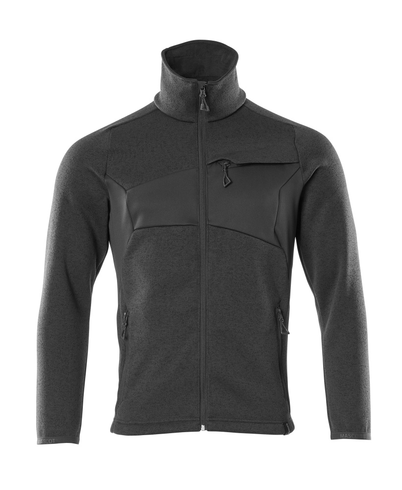 MASCOT-Kälteschutz, Strickpullover mit Reißverschluss, ACCELERATE, schwarz