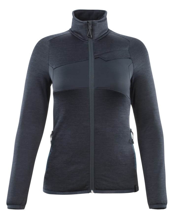 MASCOT-Kälteschutz, Damen Fleecepullover mit Reißverschluss, 260 g/m², schwarzblau