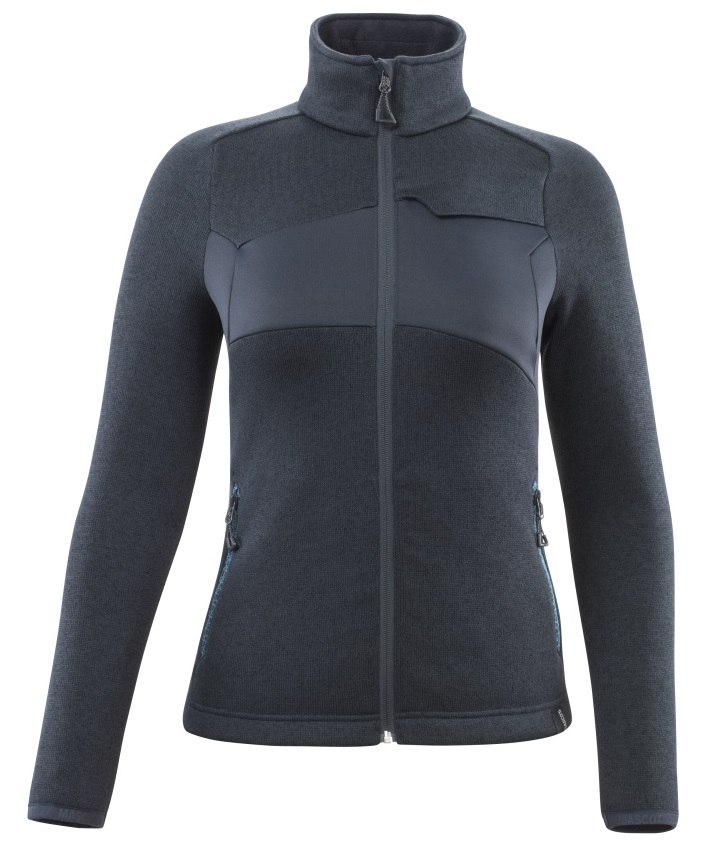 MASCOT-Kälteschutz, Damen Strickpullover mit Reißverschluss, ACCELERATE, 300 g/m², schwarzblau