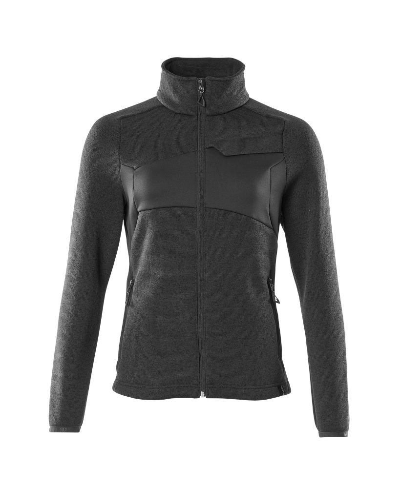 MASCOT-Kälteschutz, Damen Strickpullover mit Reißverschluss, ACCELERATE, schwarz