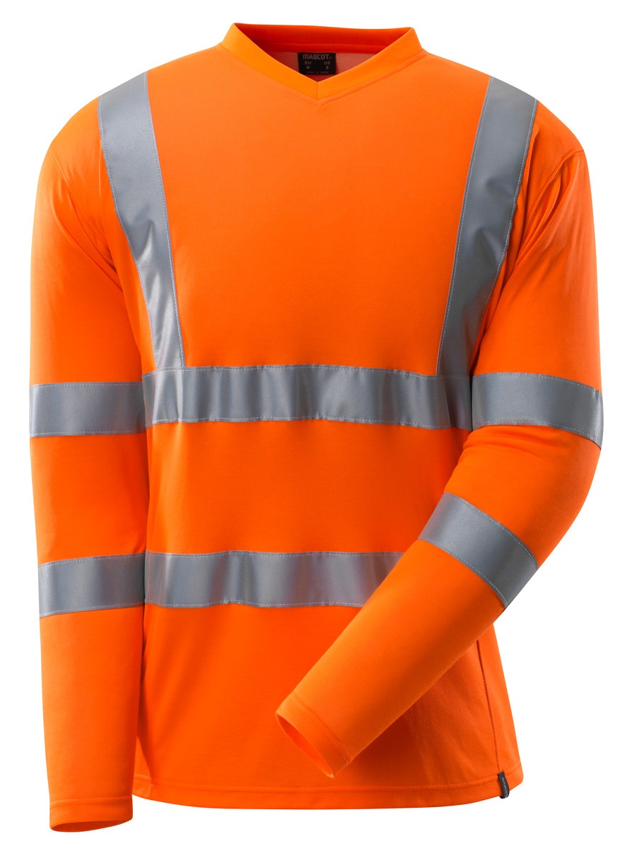 MASCOT-Warnschutz, Warn-T-Shirt, langarm, 140 g/m², warnorange

