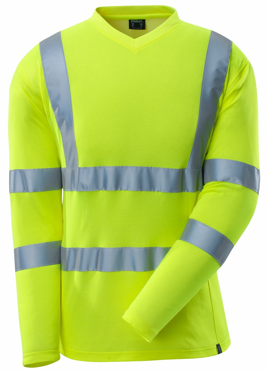 MASCOT-Warnschutz, Warn-T-Shirt, langarm, 140 g/m², warngelb