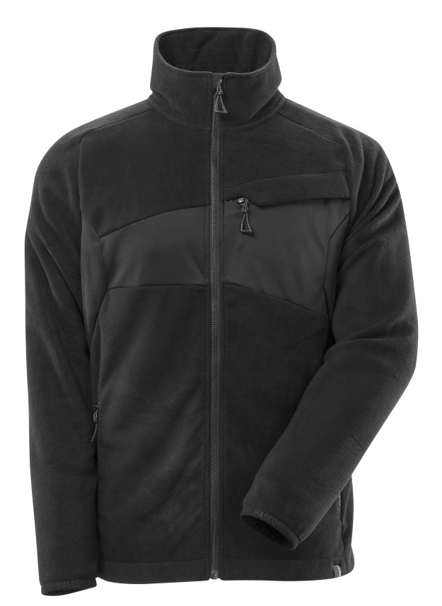 MASCOT-Kälteschutz, Fleecepullover mit Reißverschluss, 270 g/m², schwarz