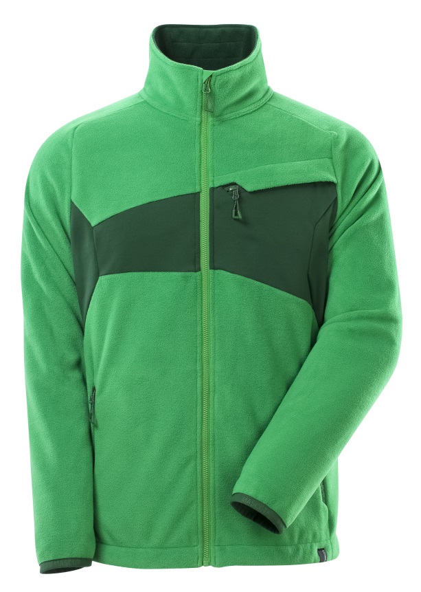 MASCOT-Kälteschutz, Fleecepullover mit Reißverschluss, 270 g/m², grasgrün/grün