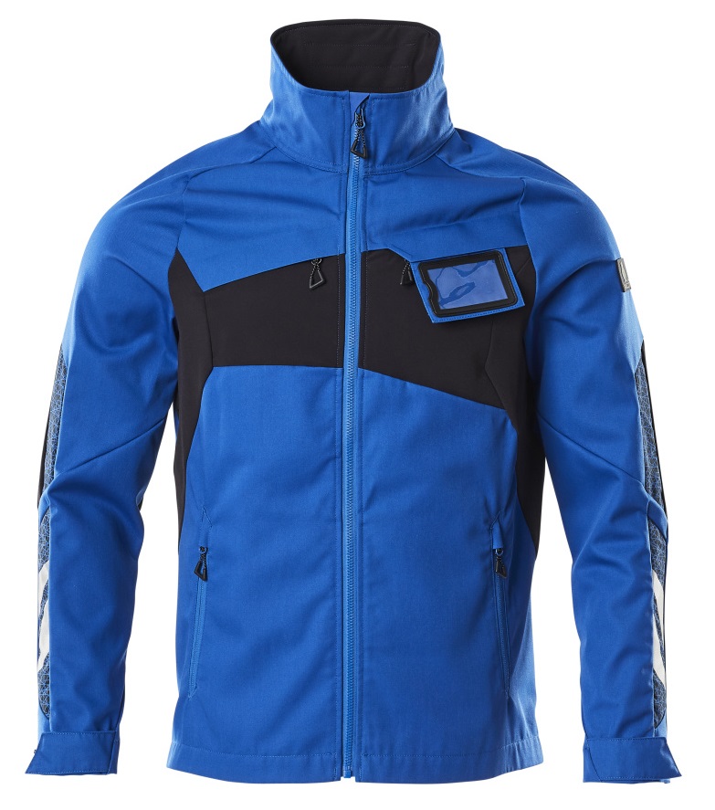 MASCOT-Kälteschutz, Softshell-Arbeitsjacke, 270 g/m², azurblau/schwarzblau