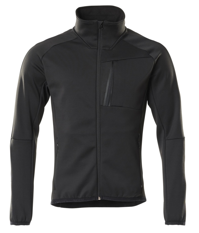 MASCOT-Kälteschutz, Fleecepullover mit Reißverschluß, 260 g/m², schwarz